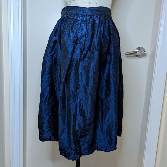 Party Skirts by Skot electric blue silk taffeta - Picture 2 of 9